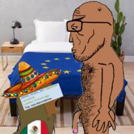 angry arm artist:Hamas_2 balls beard bedroom blowjob brown_skin crying dicek discord euromutt european european_union female flag flag:european_union full_body gigachad glasses greentext hair half_open_mouth hand lamp latino meta:pornographic_content mexico mutt naked penis pillow plant red_eyes saliva satoko_houjou(namefag) shitskin side_view sombrero spit star_(symbol) subvariant:chudslut subvariant:euromutt table text tits variant:markiplier_soyjak // 1436x1436 // 2.6MB