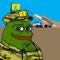 amphibian arab flag frog hezbollah lebanon nas:pepe pepe pepe_the_frog rocket tanks terrorist // 600x600 // 62.3KB