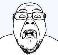 beard eyebrows flabbergasted horrified nose open_mouth raised_eyebrow scared small_pupils stubble template variant:bernd variant:gapejak wtf // 1255x1175 // 34.9KB