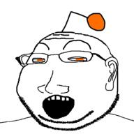 antenna ear eyelids glasses open_mouth orange_eyes reddit small_eyes soyjak stubble subvariant:massjak subvariant:wholesome_soyjak variant:gapejak // 600x600 // 18.5KB