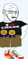 arm award chess clothes ear frown hand_in_pocket i_love looking_at_you nike open_mouth shorts sneakers stubble text tshirt variant:soyak // 378x800 // 160.3KB