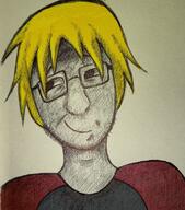 artist:soyjakfan01 beard closed_mouth clothes drawfag drawing drawn eyebrows front_facing glasses hair looking_away looking_to_the_left nate nate_(soyjak_party) nate_higgers neck nose shades shadow smug soyjakfan01 that_one_fucking_picture_of_nate_being_a_smug_little_bastard variant:soyak yellow_hair // 719x815 // 166.7KB