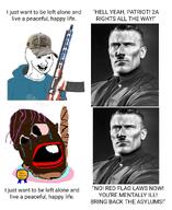 adolf_hitler award brown_skin crying flag:transgender_pride_flag gun hanging nas:gigachad nas:wojak pink_hair shitskin subnas:gigahitler text trend:slopjak variant:vlodson // 1080x1322 // 1.1MB