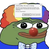 ad amphibian clown frog greedy internet meta:not_oc nas:pepe online_ad pepe pepe_the_frog pop_up rainbow ribbon text wig wordswordswords // 1024x1022 // 130.8KB