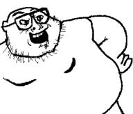 arm ear fat glasses hand open_mouth soyjak stubble variant:unknown // 303x259 // 7.1KB