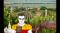 a10 a10_eyes alcohol alcoholic aryan aryan_beast aryan_chad aryan_chud assault_rifle bottle brown_hair czech_republic czech_text czechia czechoslovakia drink drinking eastern_europe eastern_european field flag flags grapes instrument moravia moravian muscles muscular_male music rifle rifle_on_back subvariant:muscular_chud trad traditional traditional_hat traditional_media traditionalism variant:chudjak vine violin vz wine // 1920x1080, 47.1s // 6.5MB