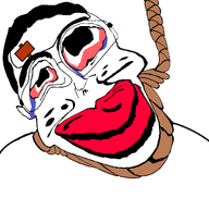 ack bloodshot_eyes crying hair hanging iris meta:template mustache noose red_lips rent_free rope sign subvariant:jartycuck subvariant:patrick suicide template text tongue variant:chudjak white_eyes // 1050x996 // 39.9KB