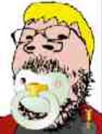 baby binky clothes glasses hat low_quality nate soyjak stubble variant:gapejak // 94x124 // 2.3KB