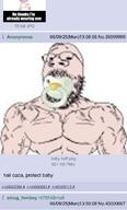 39999999 4chan 4cuck baby buff caca get pacifier screenshot soyjak_party subvariant:wholesome_soyjak trend:aryan variant:bernd variant:gapejak white_skin // 1124x1853 // 275.9KB