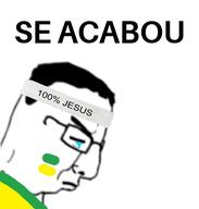 brazil glasses headband its_over jesus portuguese_text soyjak text variant:chudjak // 540x567 // 29.2KB