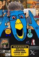 acne ai_but_not_completely_ai_doe apu artist:sectionalism award beak bird bloodshot_eyes chatgpt clothes donald_trump frog grok hand india israel joseph_stalin lion pepe perm posted_it_again_award ribbon screenshot twitter variant:ppp warning wifejak x zoomer // 1000x1456 // 1.1MB