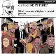 arm bloodshot_eyes china closed_mouth clothes concerned crying frown genocide glasses hand immigration metro necktie open_mouth soyjak stubble suit text tibet variant:soyak // 960x933 // 1.4MB
