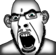 bald beard blue_eyes ear eyebrows eyes open_mouth realistic soyjak teeth teeth_showing transparent_background variant:cobson white_skin woahjack // 722x720 // 209.8KB