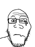 bald droopy glasses neutral stroke stubble variant:markiplier_soyjak // 600x800 // 93.0KB