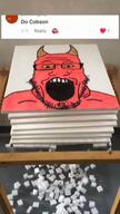 demon horn red_eyes red_skin soyjak tiktok total_demon_death variant:cobson variant:markiplier_soyjak yellow_sclera // 720x1280, 61.2s // 11.2MB