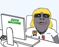 Warrior-Z(user) arm award closed_mouth computer computer_mouse ddos eyelashes female femjak flag:ohio genderbend glasses grey_skin hair hand happy i_heart lemon_(user) lipstick mustache nose ohio rule_63 sitting stubble subvariant:bridget subvariant:gapejak_female subvariant:science_lover text tranny troon variant:bernd variant:gapejak variant:markiplier_soyjak 💀 // 452x363 // 90.5KB