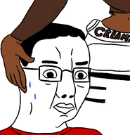 2soyjaks black_skin blacked english_text glasses guiding hand_on_hip hip_nudge leaning meme nervous remastered soyjak soylent_(creamy_chocolate) steering steering_(movement) steering_(non-driving_moment) subvariant:soyniqua sweating text variant:chudjak variant:soytan // 1014x1050 // 27.9KB