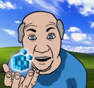 arm background balding blue_eyes clothes grey_hair hair hand microsoft open_mouth regedit smile soyjak steve_ballmer sweating technology variant:el_perro_rabioso white_skin windows windows_registry windows_xp // 430x400 // 176.5KB