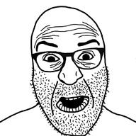 glasses open_mouth soyjak stubble variant:unknown // 800x800 // 184.9KB