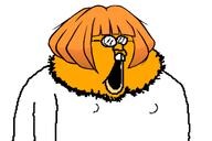 beard ear fat glasses ias mymy nipple no_background nose open orange_skin soyjak teeth teeth_showing variant:hamjak // 3750x2500 // 204.7KB
