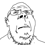 bald beard biting_lip disgusted eyebrows eyes glasses stubble variant:offsiterson white_skin // 1192x1192 // 68.0KB