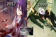 columbine dead doki_doki_literature_club dylan_klebold eric_harris fact_check gun hanging_troon knife stubble suicide variant:bernd yuri_(doki_doki_literature_club!) // 600x400 // 147.1KB