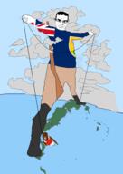 black_skin canada cecil_rhodes flag:canada map rifle rope shitskin subvariant:chudjak_front turks_and_caicos_islands variant:chudjak // 1356x1920 // 495.6KB