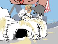 amerimutt angry arm assassination blood closed_mouth clothes donald_trump ear glasses glove hair hand open_mouth shooter smile soy soyjak stubble text thomas_matthew_crooks variant:chudjak variant:gapejak variant:shooterjak // 1310x1002 // 715.4KB