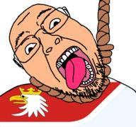 ack country dead flag flag:warmian-masurian glasses hair hanging open_mouth poland rope soyjak stubble suicide teeth tongue variant:bernd voivodeship warmian-masurian white_skin yellow_teeth // 768x719 // 65.0KB