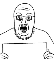 glasses holding_sign looking_at_you meta:template open_mouth raised_eyebrows remastered stubble template variant:trumpjak // 948x1042 // 19.4KB