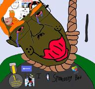 ack autism brown_skin chud_(boorufag) chud_(soybooru) crying discord dox froot furry hanging i_trans_heart meta:op_took_a_selfie_of_xerself neutral rope sean shemmy shemmycuck slopjak soygem_party spade subvariant:chudjak_front subvariant:impish_amerimutt subvariant:spadeson tranny variant:chudjak variant:cobson variant:gapejak variant:impish_soyak_ears variant:markiplier_soyjak // 1000x936 // 407.9KB