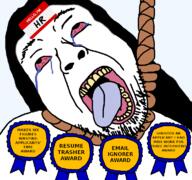 award bloodshot_eyes crying dead hanging hr my_name_is_(sticker) rope stubble suicide variant:bernd // 768x719 // 87.6KB