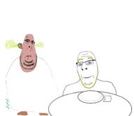 blue_eyes fart fat food mutt plate red_eyes stinky stubble subvariant:blobson subvariant:nucob template variant:cobson yellow_hair // 1934x1672 // 117.2KB