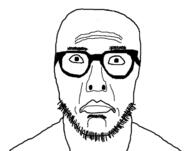 aliased antialiased eyebrows glasses lips looking_at_you sad stubble variant:unknown wrinkles // 636x499 // 23.9KB