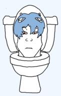 a_(soyjak_party) anime ayanami_rei blue_hair female hair_clip neon_genesis_evangelion red_eyes skibidi_toilet subvariant:female_markiplier subvariant:neutralplier variant:markiplier_soyjak // 856x1346 // 61.7KB