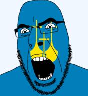 angry county flag flag:møre_og_romsdal glasses hair looking_to_the_left møre_og_romsdal norway open_mouth soyjak stubble teeth thick_eyebrows transparent_background variant:cobson // 721x789 // 23.2KB