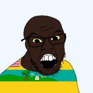 atlantic_ocean brown_skin building county flag flag:liberia flag:maryland_county glasses hair liberia liberian lighthouse markiplier maryland_county open_mouth plant sea soyjak stubble transparent transparent_background tree variant:markiplier_soyjak water // 1500x1500 // 72.5KB