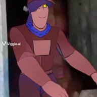 bandana clothes hat irl jimbo_(namefag) meta:ai_generated meta:namefags niko_(oneshot) oneshot pan phone purple_hair red_skin smile subvariant:terryjak variant:gapejak viggle yellow_eyes // 480x480, 24.3s // 2.7MB