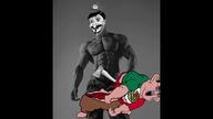 amerimutt angry animated artist:romanian_schizo axe beard bisected blood bloodshot_eyes buff clothes crying ear fat full_body gore hair hat holding_axe holding_object italy mario meximutt mustache nsfw open_mouth sleek_n_tears sound variant:chudjak video weapon // 1920x1080, 0.8s // 261.1KB