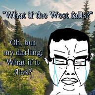 beautiful crying inspiration motivational nature quote subvariant:chudjak_front the_west_has_fallen variant:chudjak west // 1080x1079 // 375.3KB