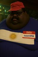 argentina black_skin cafeteria confederacion_argentina fattest_nigger_spic flag:argentina glasses isaacar8_(user) latino latinx mazorca meta:ai_generated meta:namefags morbidly_obese subvariant:morbidmutt sun sunglasses variant:meximutt // 1024x1536 // 2.4MB