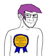 ColombianGhost doomentio doomposting doomverse jerry kiwi kiwifarms lolcow medal purple_hair spanish_text // 542x623 // 46.6KB