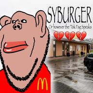 amerimutt bald beard ear emoticon heart instagram lips mcdonalds neutral or_something red_shirt sybau text tiktok unfunny variant:impish_soyak_ears // 2048x2048 // 2.1MB