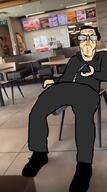 alfietheboorufag(user) black_hood black_jacket black_pants black_shoes burger_king clean_shaven front_facing full_body give_me_my_vape glasses green_eyes hair hoodie looking_at_you meta:not_a_video meta:op_took_a_selfie_of_xerself no_stubble open_mouth shaved subvariant:euromutt trace_test variant:markiplier_soyjak white_skin zipper // 503x899 // 367.3KB