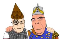 armenia armor assyria clothes glasses gold hat hugging no_more_brother_wars red_eyes urartu variant:cobson variant:feraljak // 3137x2081 // 1.2MB