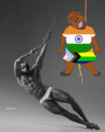 bindi bloodshot_eyes brown_skin bug clothes country crying flag flag:india flag:progress_pride_flag fly gigachad glasses hair hanging holding_object holding_rope india indian lgbt lynching mustache piss progress_pride_flag purple_hair rope skirt sleek_n_tears soyjak stubble tongue tranny variant:bernd yellow_teeth // 1546x1943 // 668.2KB
