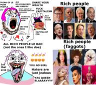 2soyjaks anarchism anarchist angry arm bill_gates billionaire billy_eilish bloodshot_eyes brown_mustache brown_stubble celebrities clothes communism crying distorted drag_queen faggot glasses happy ice_spice james_charles jeff_bezos mark_zuckerberg mustache open_mouth place_japan porky purple_hair rich stubble text thing_japanese tranny variant:bernd variant:gapejak yellow_teeth // 1053x931 // 1.0MB