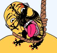 ack animal bird country county flag flag:södermanland_county glasses griffin hair hanging noose open_mouth rope soyjak stubble suicide sweden södermanland_county teeth template tongue transparent_background variant:bernd yellow_teeth // 768x719 // 114.2KB