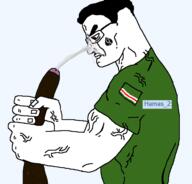 arm bald bbc bibisea big_eyebrows bloodshot_eyes brown_skin buff chechenigger chechenroach chechnya choking chud closed_mouth clothes cock dick ear eyebrows eyes fat flag:canada flag:chechnya glasses hair hamas_2(namefag) hand head islam jawline lips muscles muscular_male nails obese open_mouth penis queen_of_spades red_eyes red_sclera red_shirt rotten_teeth shitskin slut_for_bbc soyjak strokin stubble text torso variant:chudjak vein white_skin wrinkles // 719x690 // 58.3KB