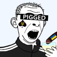 bbc clothes cum cup ear hair hand holding_object merge open_mouth pig soyjak spade subvariant:hornykuz tattoo text track_suit ukraine variant:cobson variant:kuzjak // 1024x1024 // 211.8KB